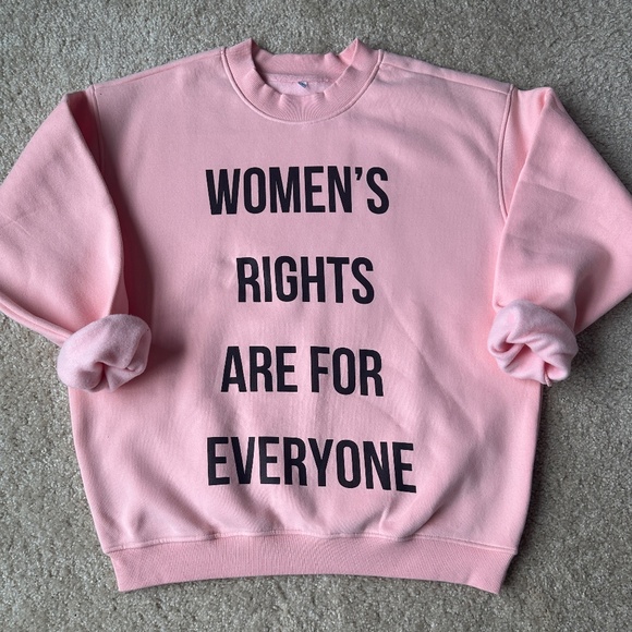 Pink Oversized Crewneck Sweatshirt - Picture 1 of 3